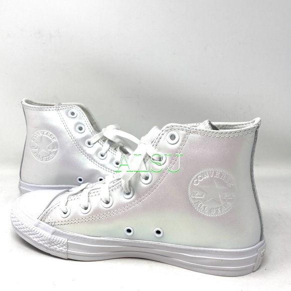 Converse Ctas High Top White Pearl Women Sneakers - Picture 4 of 6